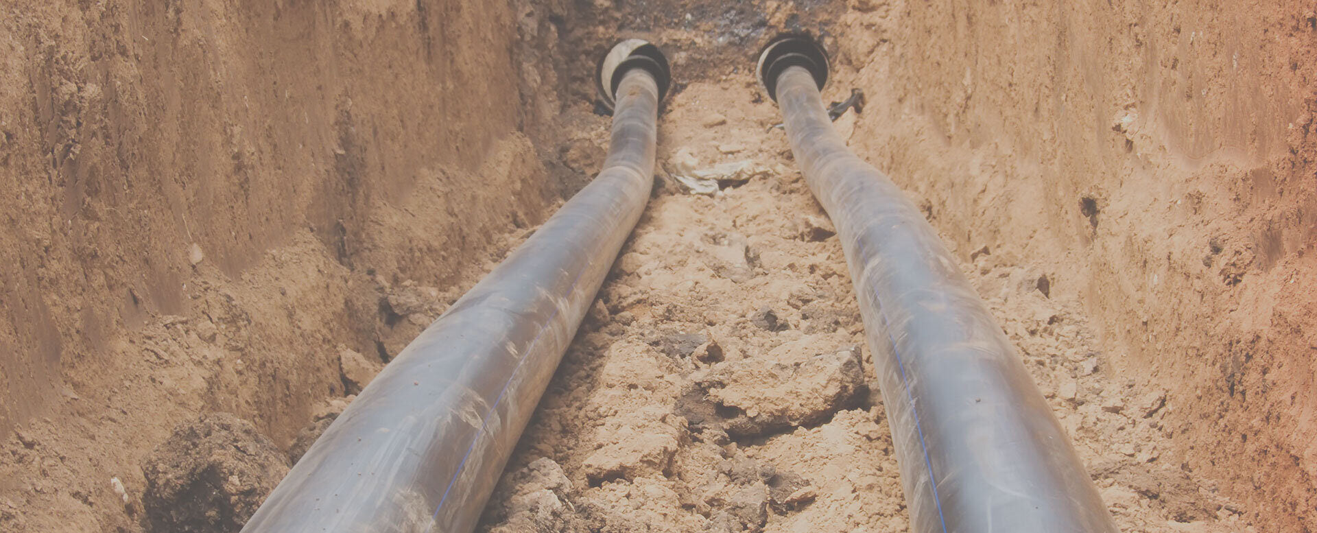 Municipal Trench with Pipes